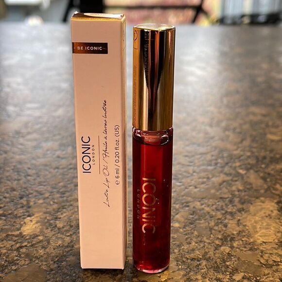 Iconic London Lustre Lip Oil in One to Watch treatment, gloss, plumps NEW - Picture 3 of 6
